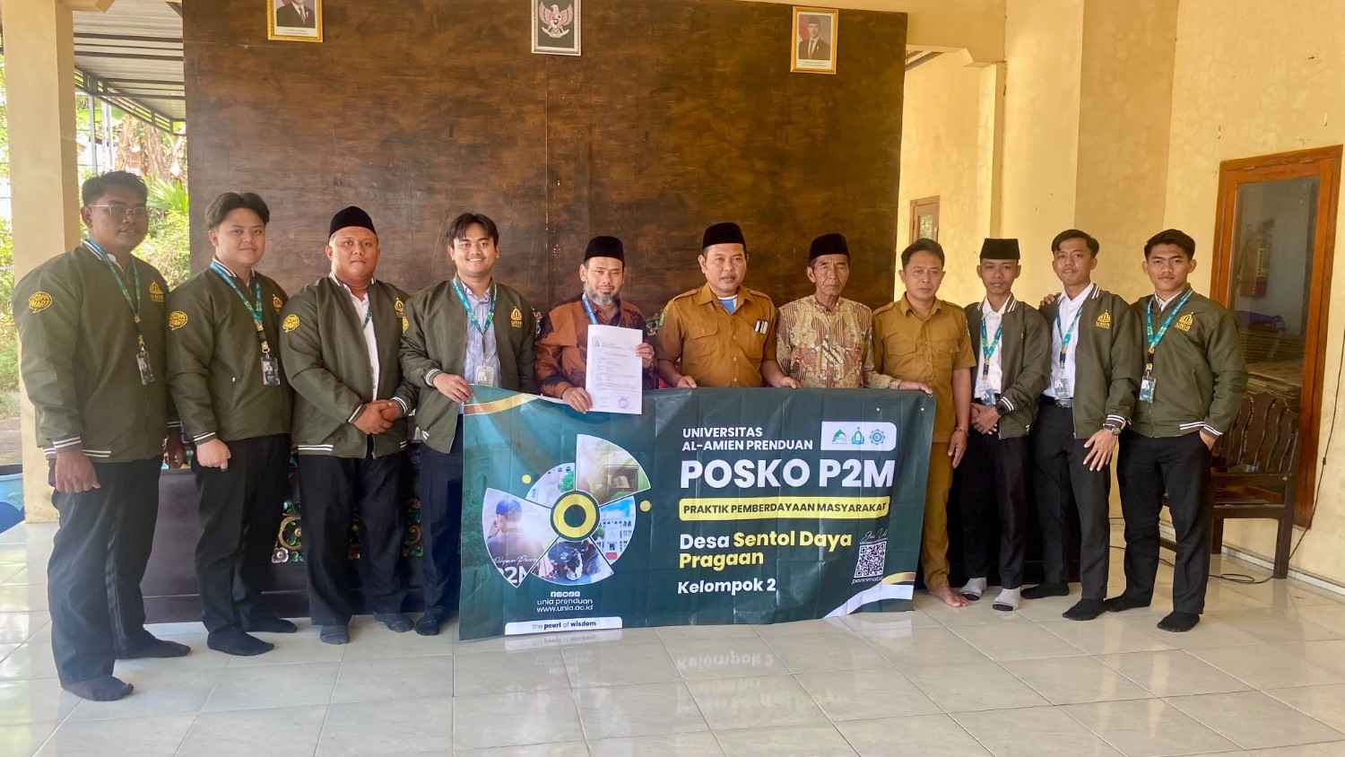 Penyerahan Peserta P2M UNIA 2026 di Desa Sentol Daya