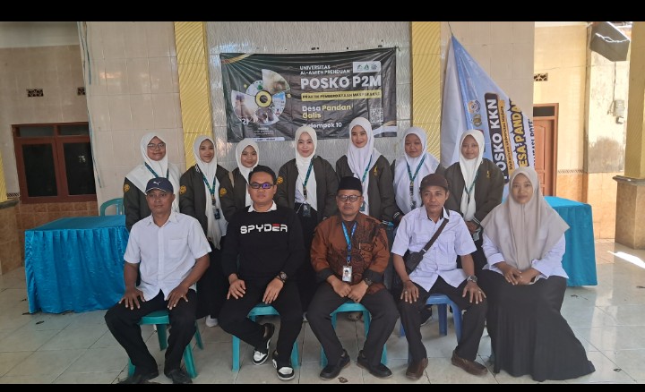 Penyerahan Peserta Mahasantri P2M Universitas Al-Amien Prenduan  kelompok 10 yang berlokasidi Desa Pandan, Kecamatan Galis, Kabupaten Pamekasan