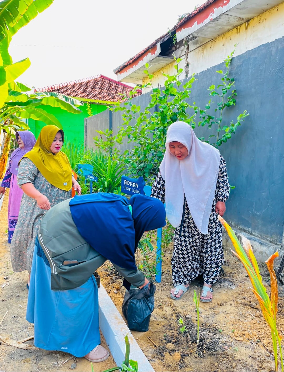 Kolaborasi P2M UNIA Prenduan, PKK, dan KKN UNIRA Wujudkan Kebun TOGA di Desa Galis