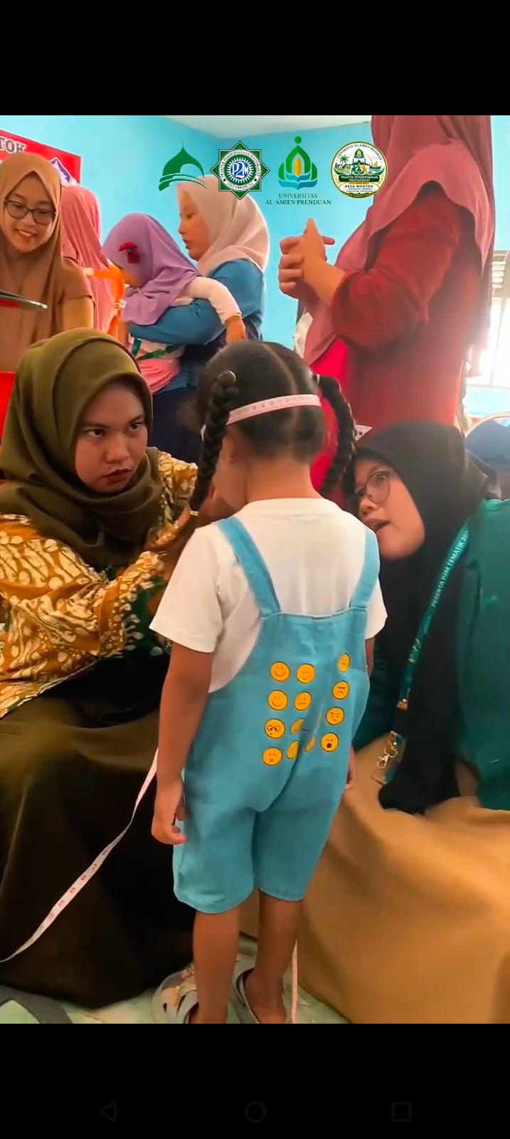 P2M bersama perangkat desa posyandu di desa petang 