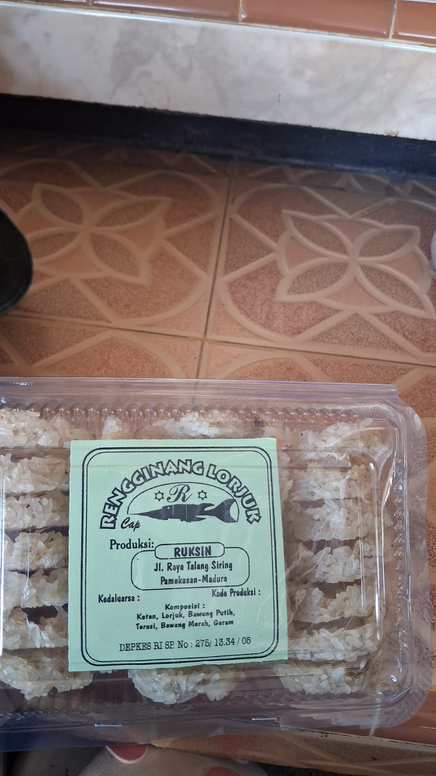 Rengginang lorjuk ruksin
