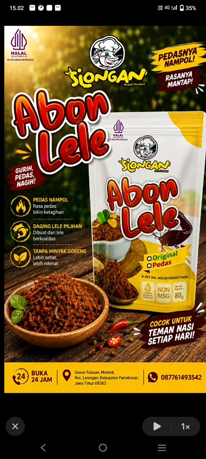 Pemasaran abon lele produk masyarakat montok 